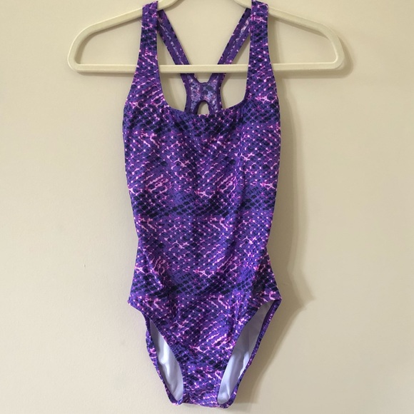 Speedo One Piece Racerback Swimsuit - Picture 1 of 6